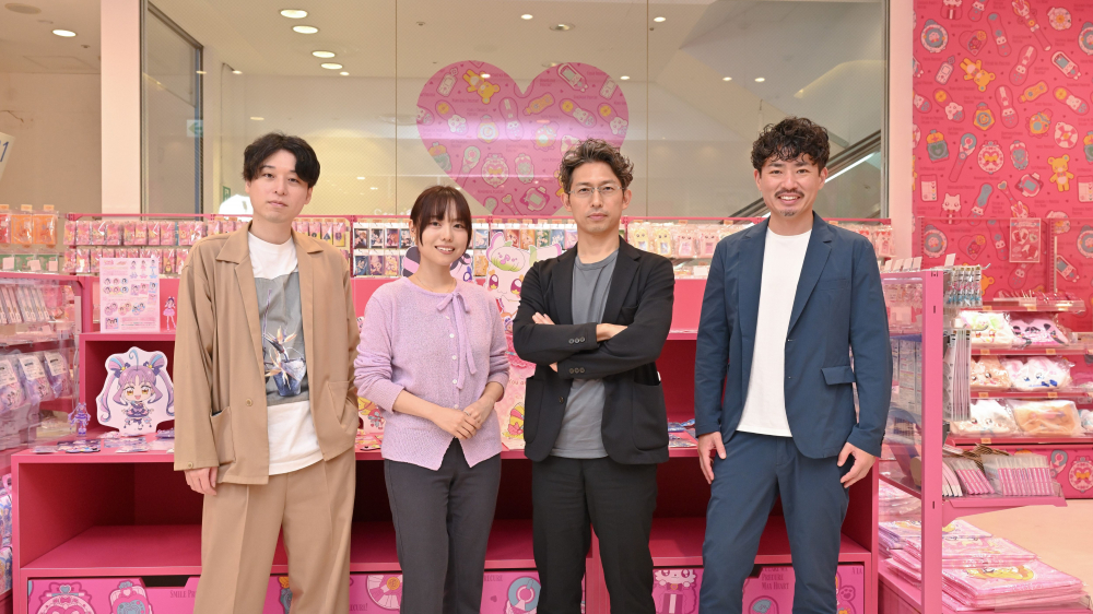 2025年3月のリニューアルオープンした「プリキュア プリティストア 名古屋店」の店頭にて