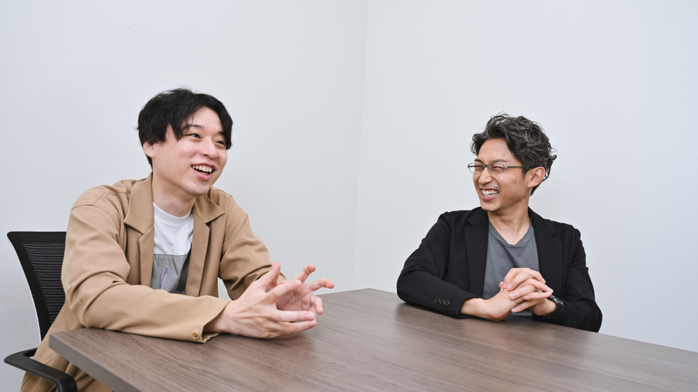 体験価値のあるビルを目指し、一緒に仕掛ける次の展開もすでに構想中と語る阿部氏と森田氏