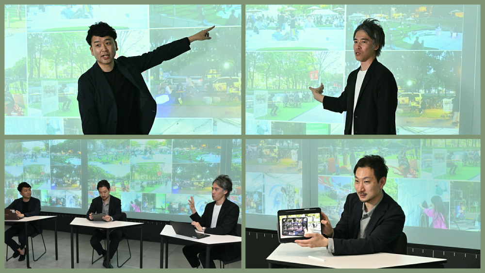 社会実験の結果を分析し、公園の賑わい創出につなげていく